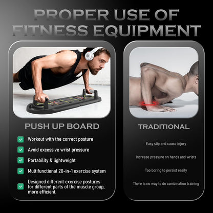 Portable Foldable Push-Up Board for Men