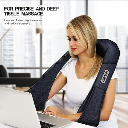 Women Men Gifts, Shiatsu Back Shoulder & Neck Massager with Heat