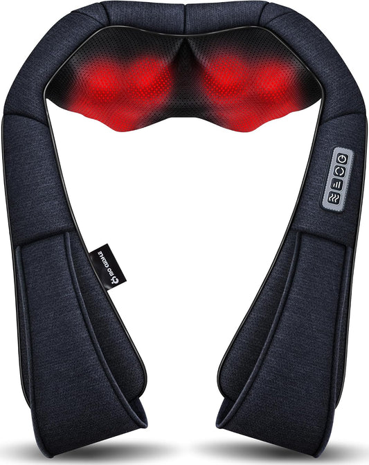 Women Men Gifts, Shiatsu Back Shoulder & Neck Massager with Heat