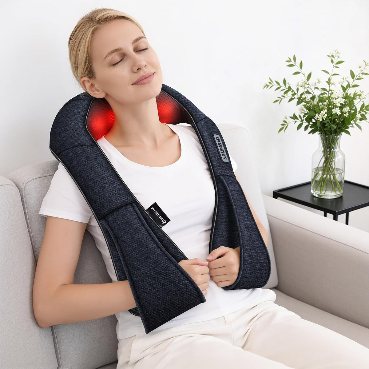 Women Men Gifts, Shiatsu Back Shoulder & Neck Massager with Heat